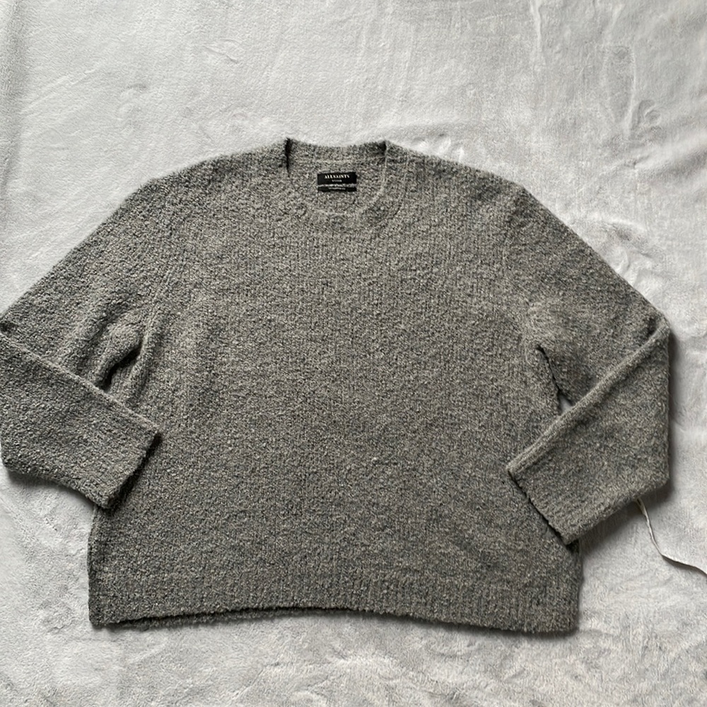 All Saints Hinami Crew Boucle Sweater XL oversized